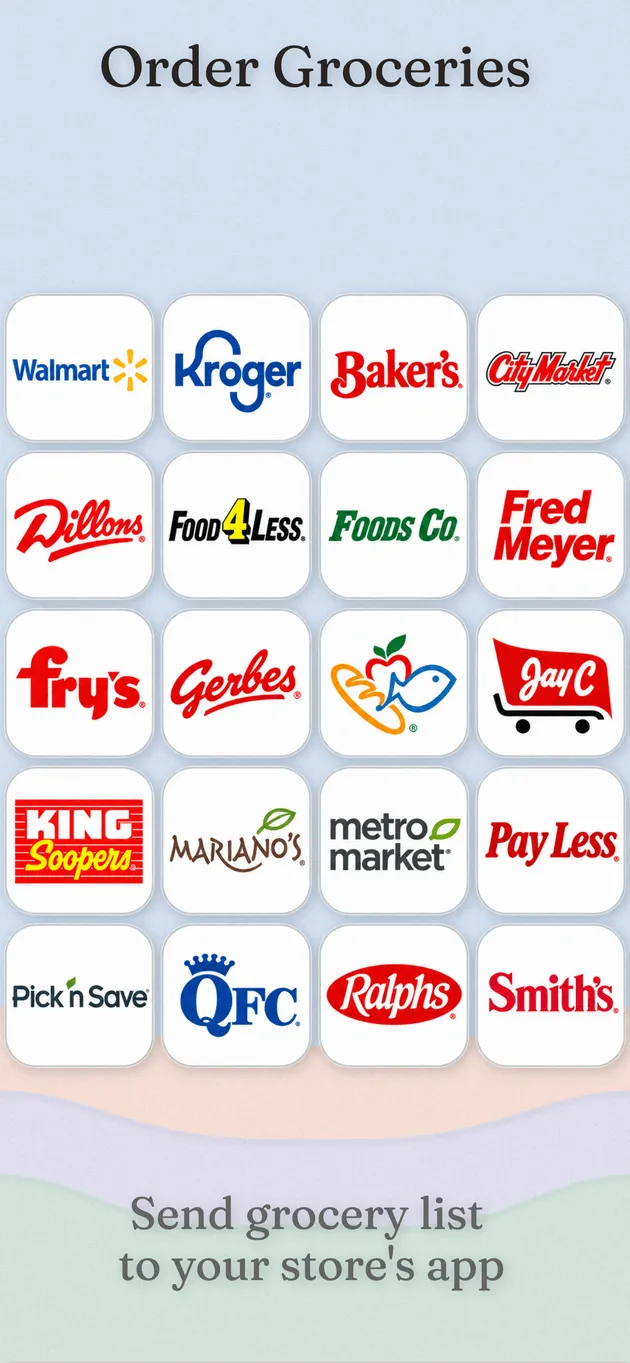 Nidly: Family Organizer — Send your grocery list straight to your store's app